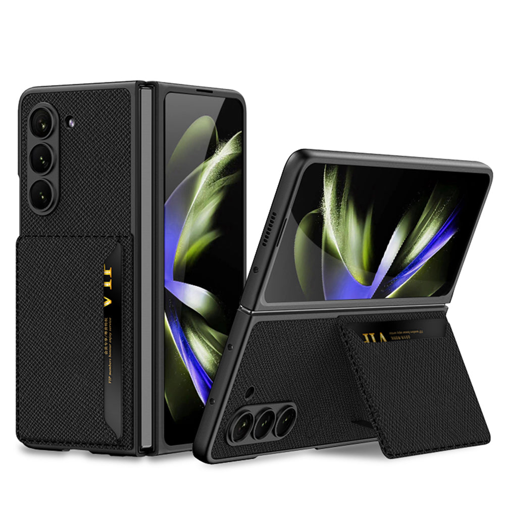 Luxury Leather Card Holder All-inclusive Drop-resistant Phone Case For Samsung Galaxy Z Fold 5/4/3 5G - Mycasety Mycasety