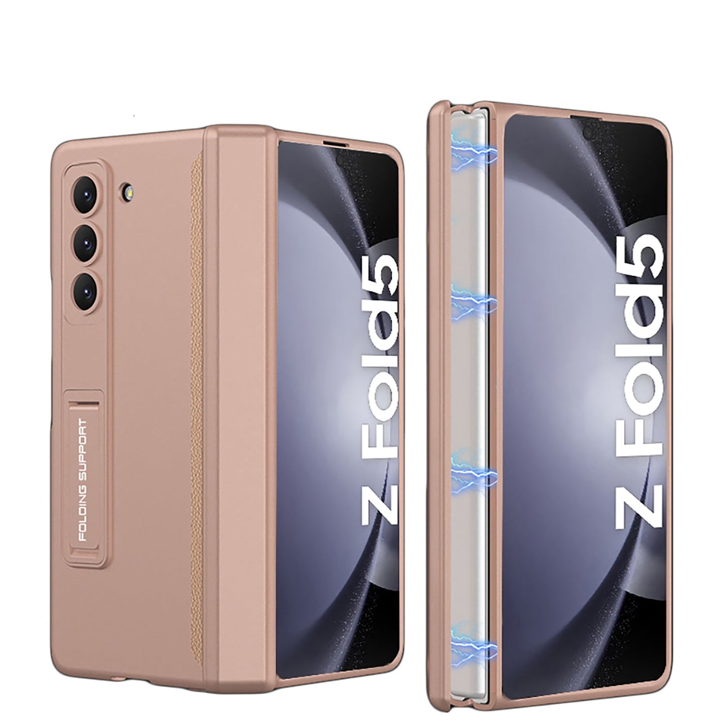 Magnetic Hinge Hidden Bracket All-included Case For Samsung Galaxy Z Fold5 Fold4 Fold3 Fold2 - mycasety2023 Mycasety