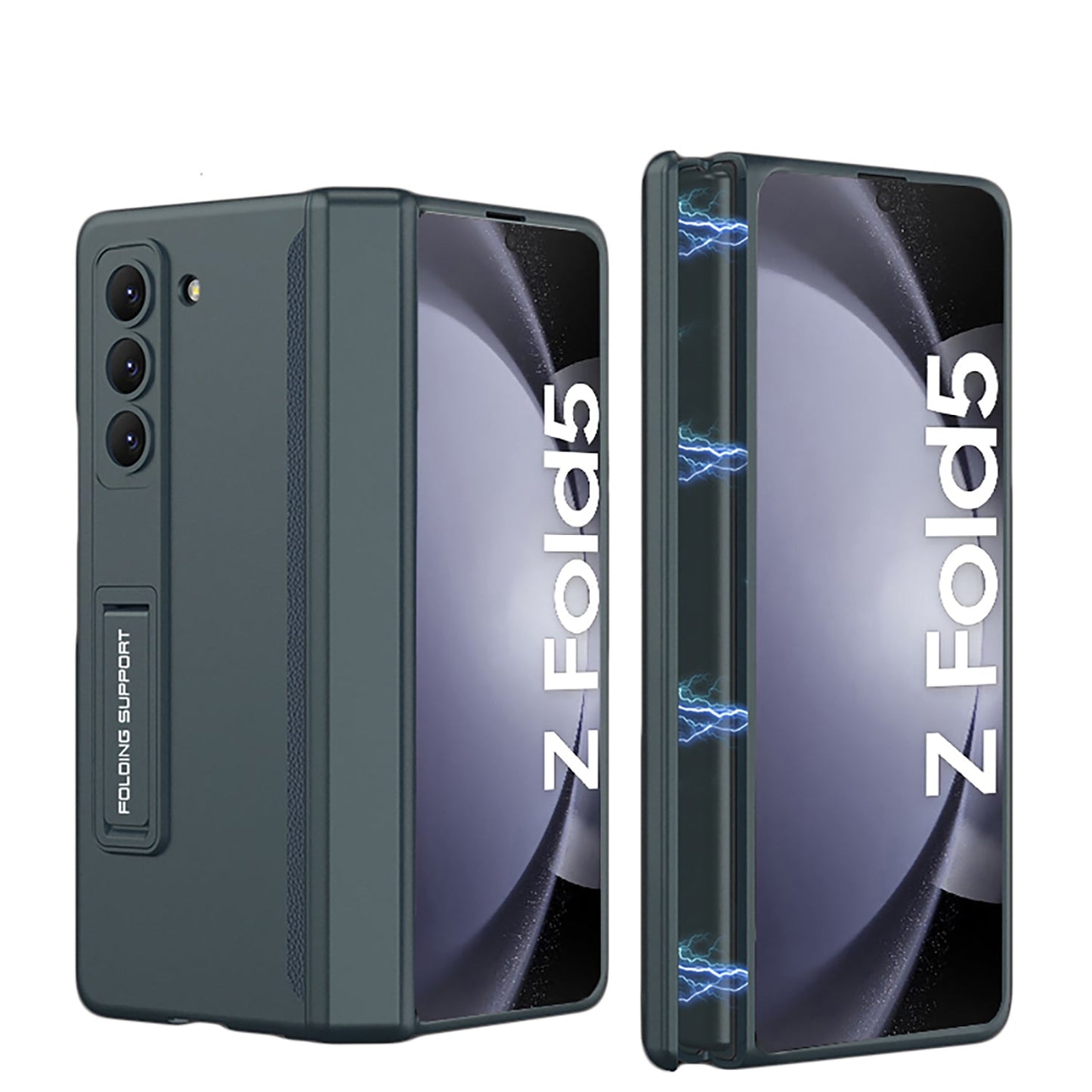 Magnetic Hinge Hidden Bracket All-included Case For Samsung Galaxy Z Fold5 Fold4 Fold3 Fold2 - mycasety2023 Mycasety