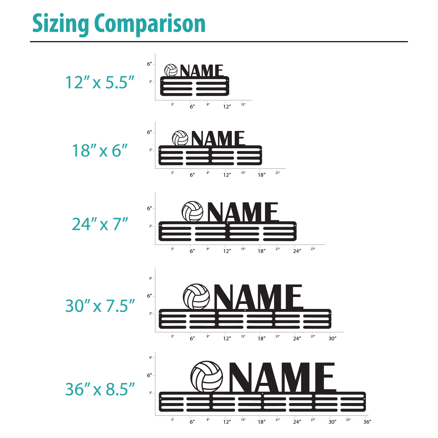 Medal Display Name Sign