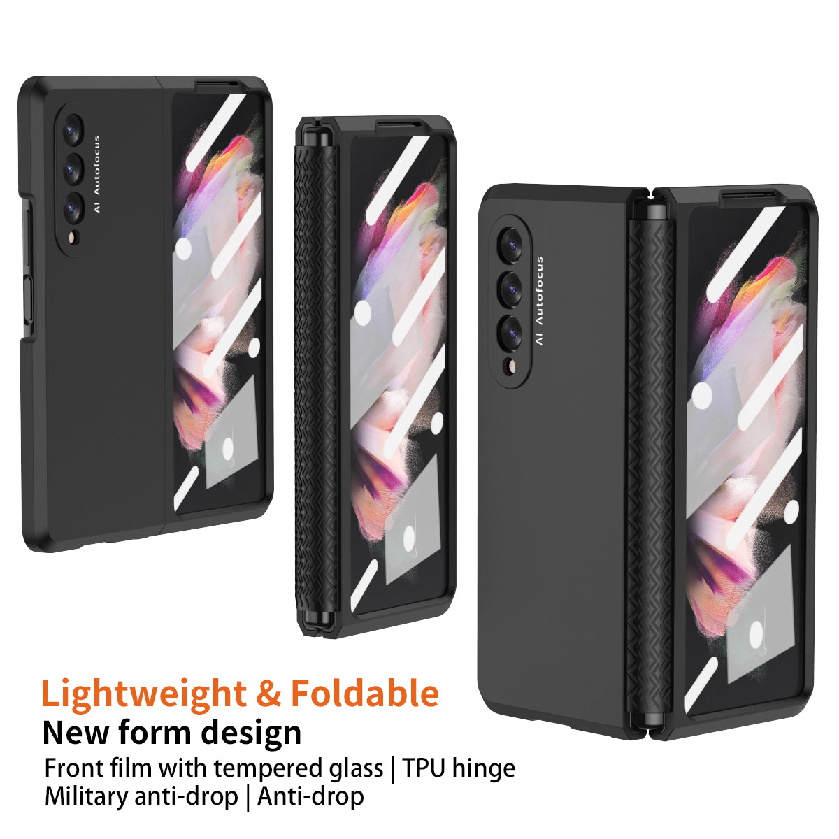 Samsung Galaxy Z Fold 3 5G Case With Front Film & TPU Hinge