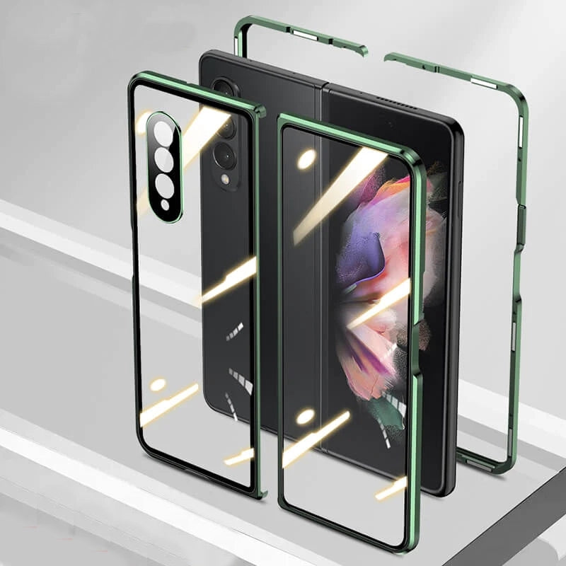 Magnetic Metal Anti-fall Privacy Protective Case For Samsung Galaxy Z Fold3 5G