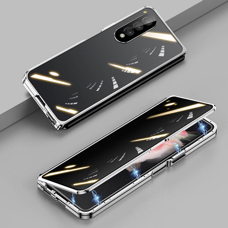 Magnetic Metal Anti-fall Privacy Protective Case For Samsung Galaxy Z Fold3 5G