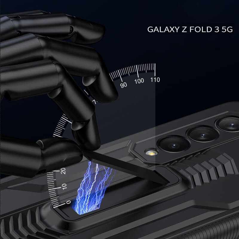 Magnetic Armor All-included Hinge Holder Case For Samsung Galaxy Z Fold 3 5G