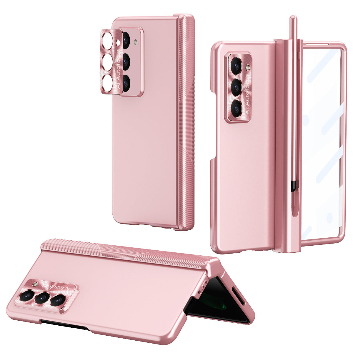 Anti-Falling Pen Holder Hard Case for Samsung Galaxy Z Fold5 Fold4 5G
