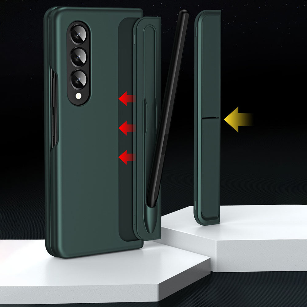 Detachable Pen Slot Invisible Bracket Phone Case For Samsung Galaxy Z Fold3 Fold4 5G With Pen Samsung Cases