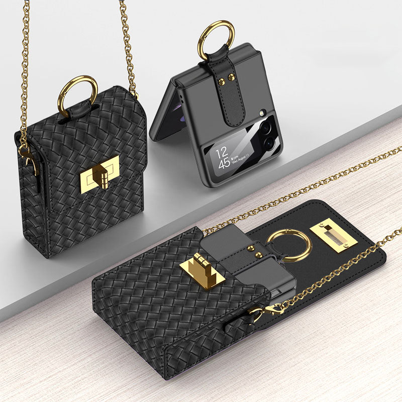 Luxury Mini Phone Backpack Design Case For Samsung Galaxy Z Flip4 Flip3 5G