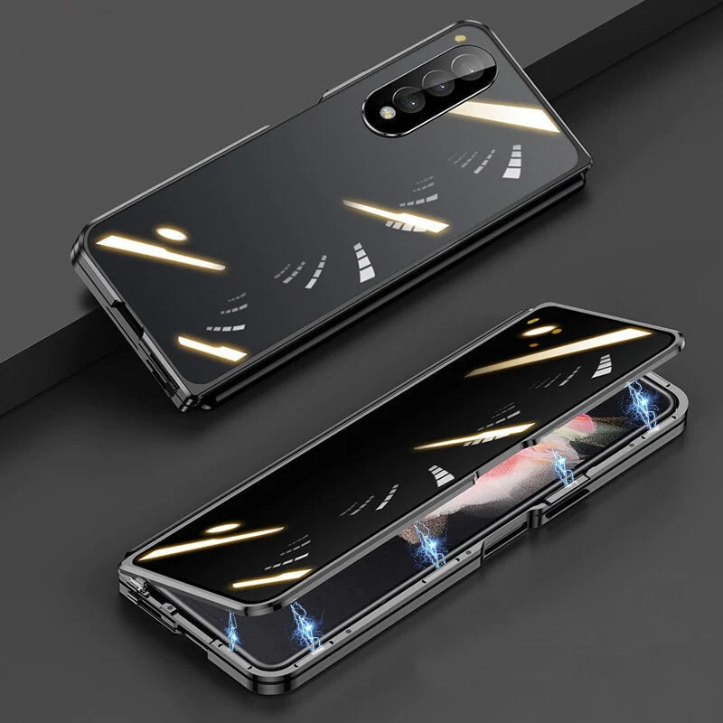 Magnetic Metal Anti-fall Privacy Protective Case For Samsung Galaxy Z Fold3 5G