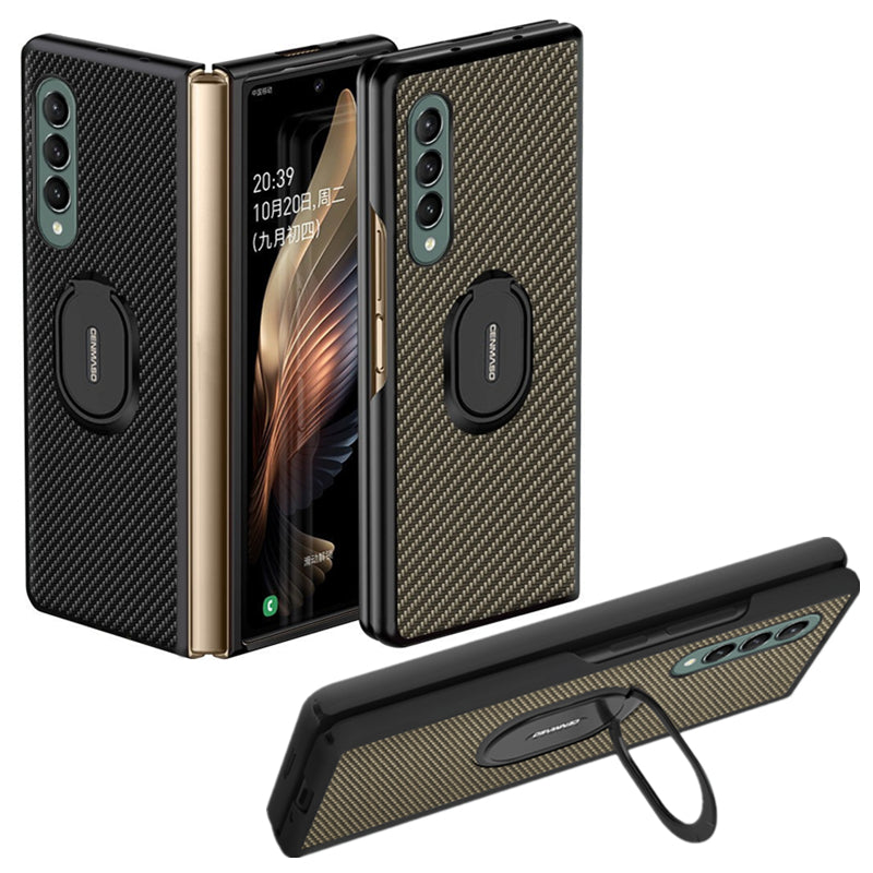 Mobile Phone Case For Galaxy Z Fold 3 5G Protective Cover with Ring Holder