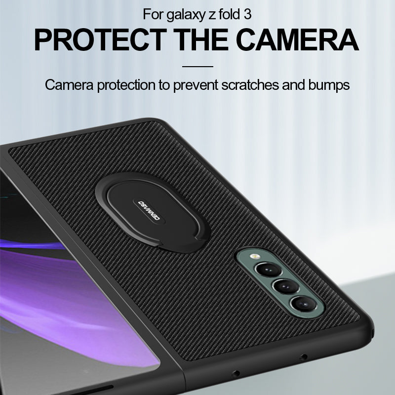 Mobile Phone Case For Galaxy Z Fold 3 5G Protective Cover with Ring Holder