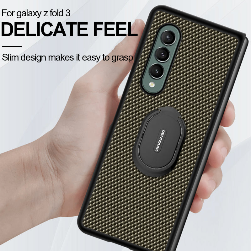 Mobile Phone Case For Galaxy Z Fold 3 5G Protective Cover with Ring Holder