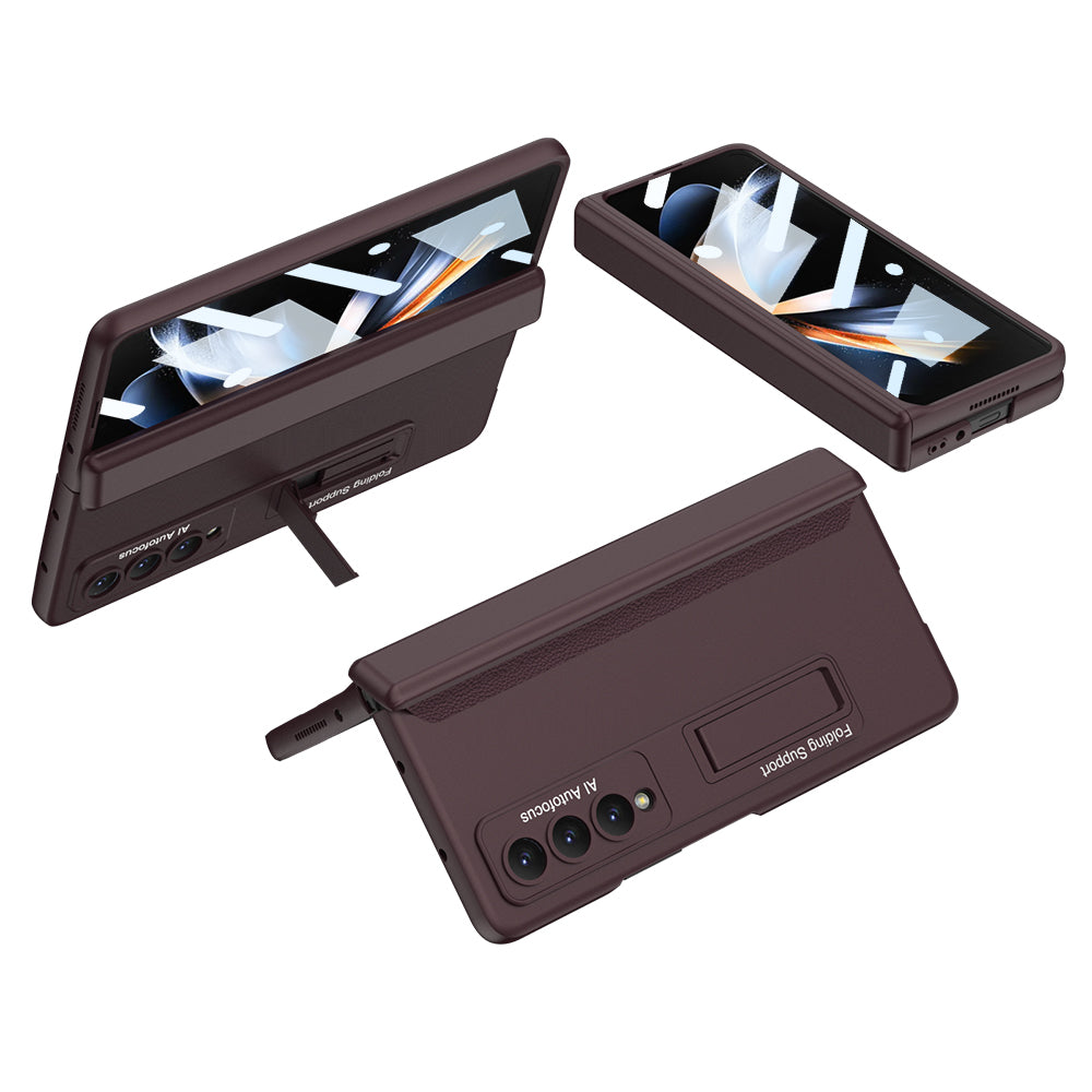 Magnetic Samsung Galaxy Z Fold4 5G Case Hinge Full Protect Case With Tempered Film
