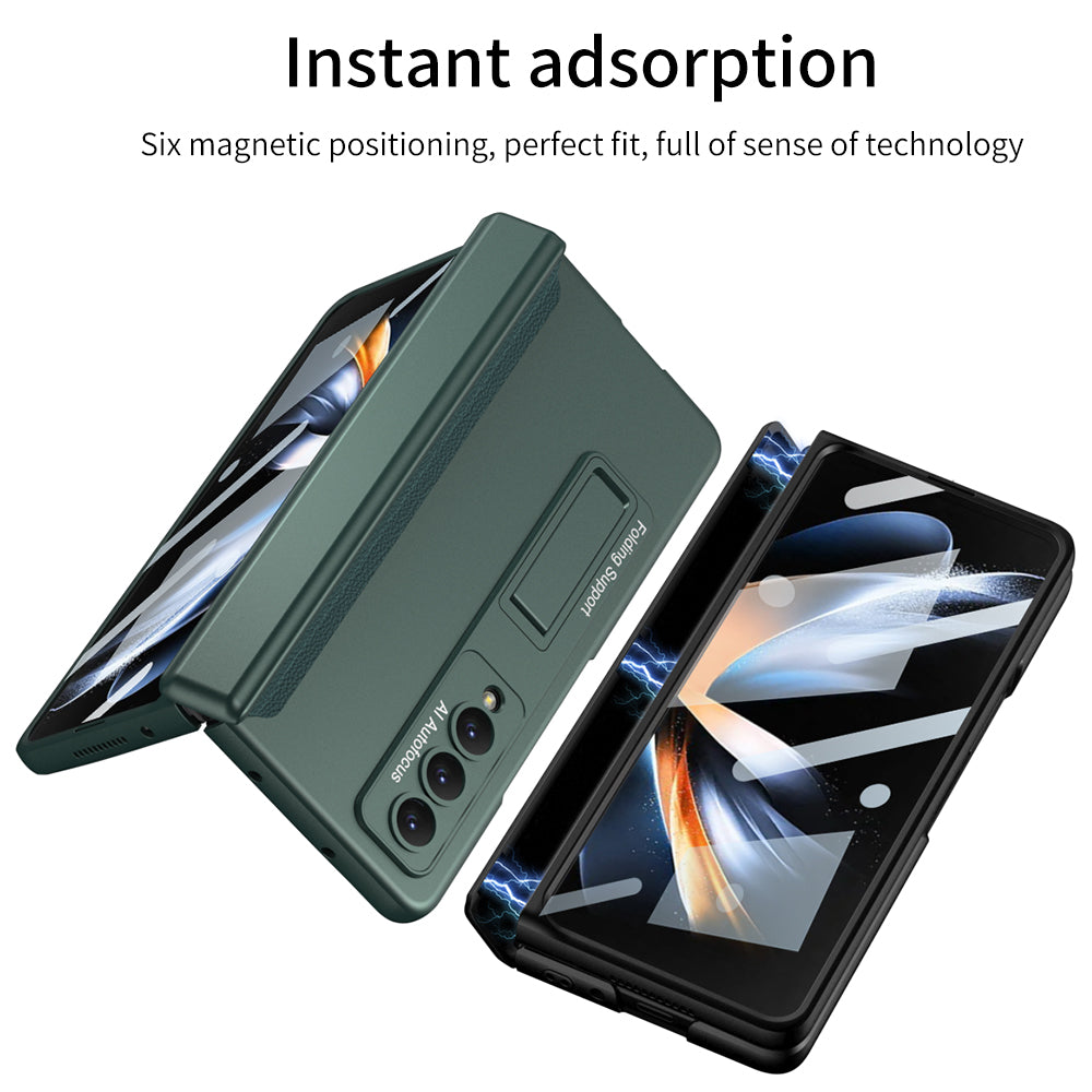 Magnetic Samsung Galaxy Z Fold4 5G Case Hinge Full Protect Case With Tempered Film