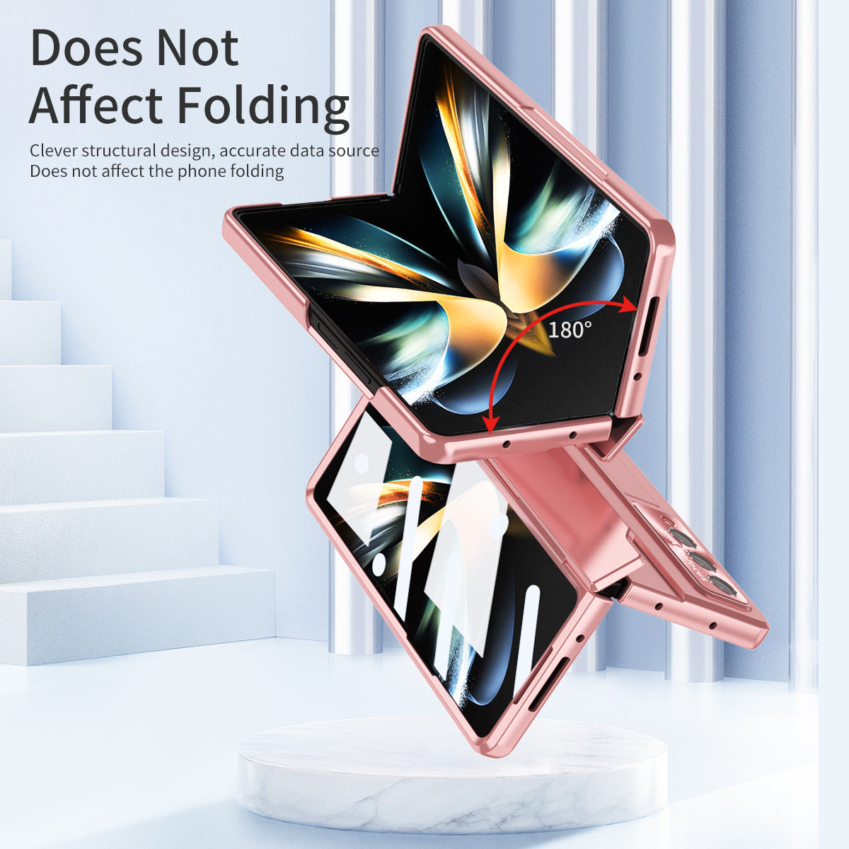 Hinge Plated Aluminum Alloy Camera Lens Protector Case For Samsung Galaxy Z Fold3 Fold4 5G