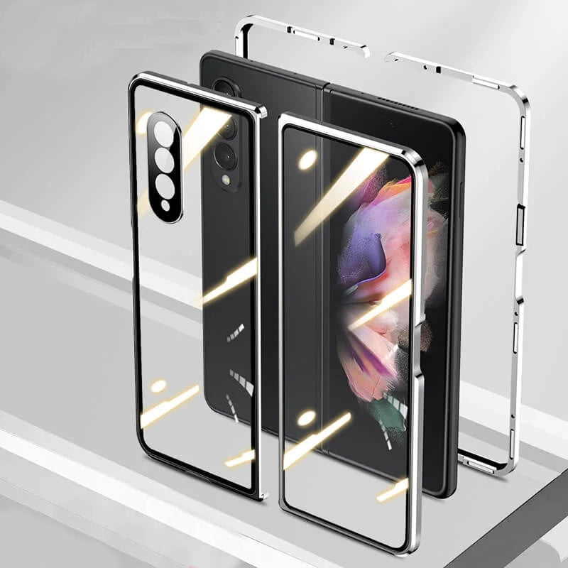 Magnetic Metal Anti-fall Privacy Protective Case For Samsung Galaxy Z Fold3 5G
