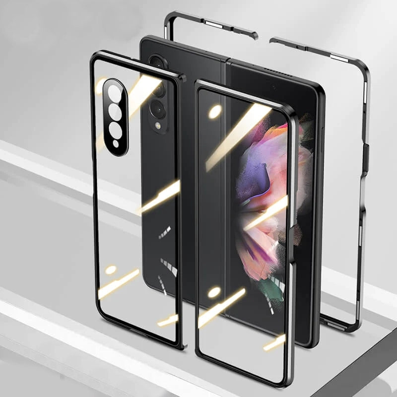 Magnetic Metal Anti-fall Privacy Protective Case For Samsung Galaxy Z Fold3 5G