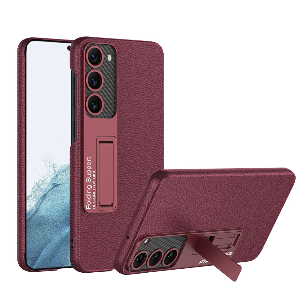 Ultra-Thin Leather Case for Samsung Galaxy S23 S23 Plus S23 Ultra With Kickstand