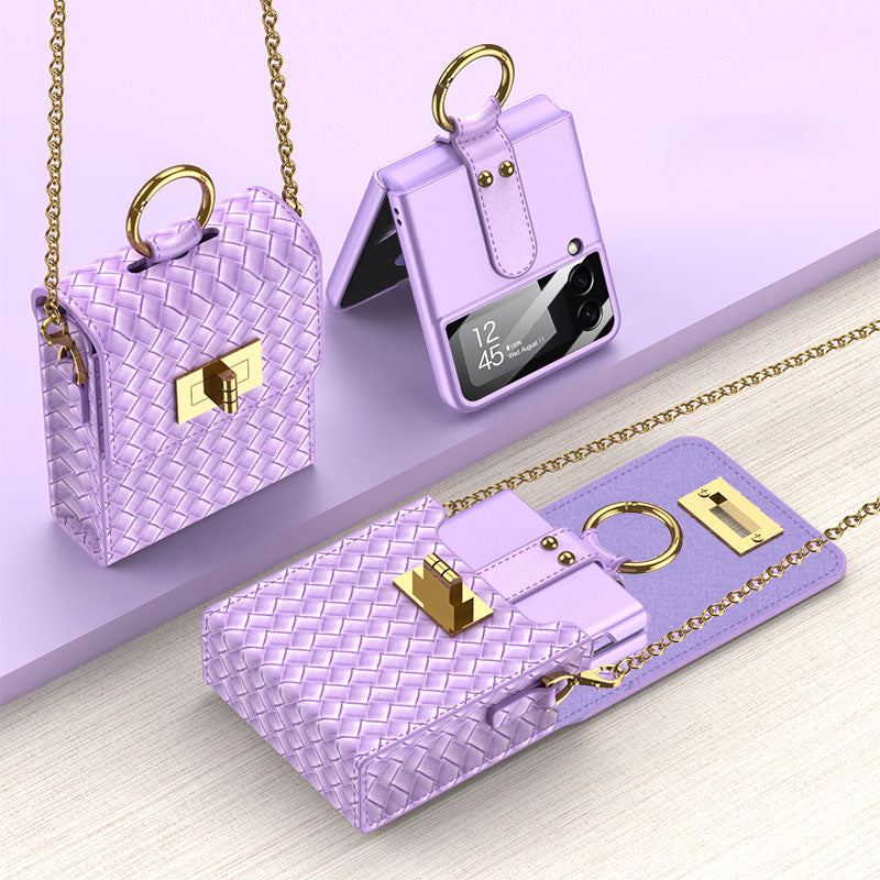 Luxury Mini Phone Backpack Design Case For Samsung Galaxy Z Flip4 Flip3 5G
