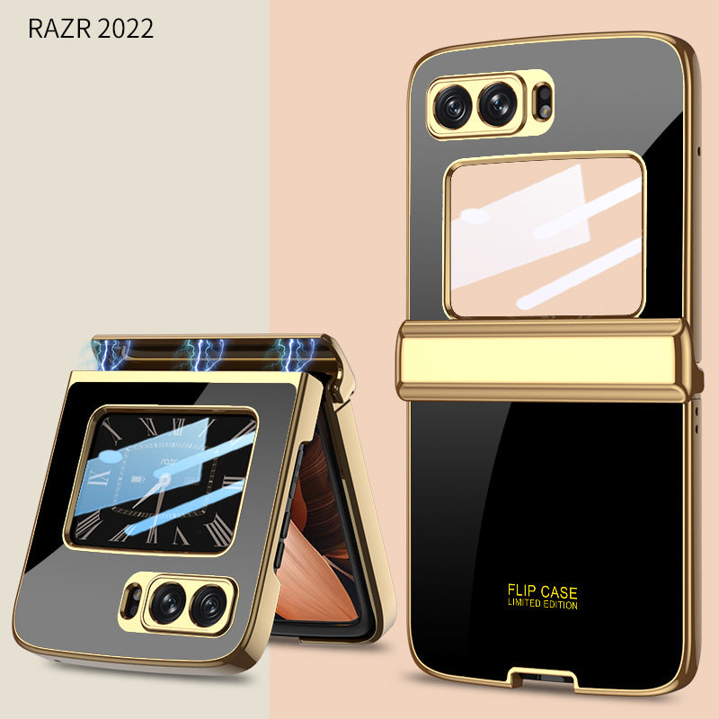 Magnetic Luxurious Electroplating Case For Motorola Razr 2022 With Front Film