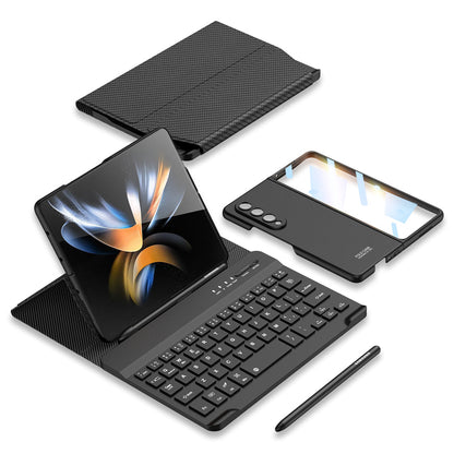 Bluetooth Keyboard For Galaxy Z Fold4/Fold3 5G With Full Protection Case and S Pen Slot