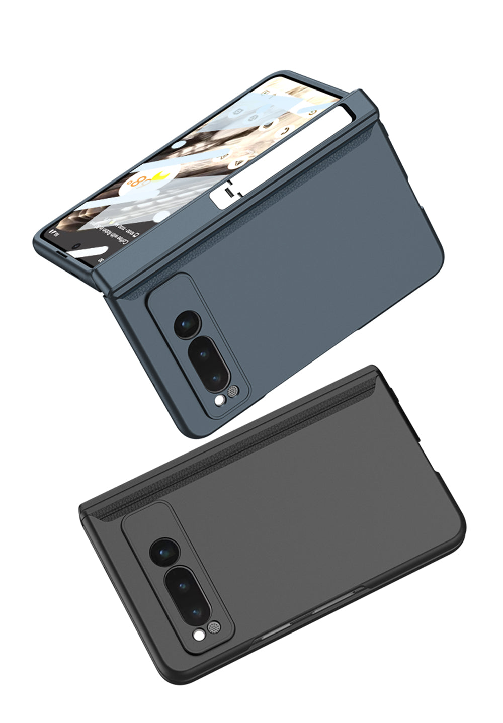Magnetic All-inclusive Case With Tempered Film For Google Pixel Fold With Damped Folding Bracket