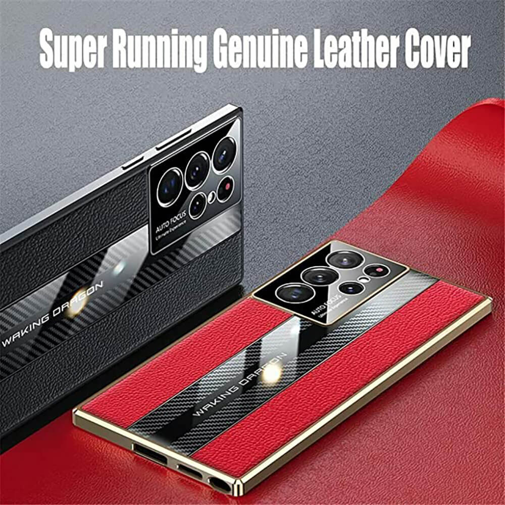 Luxury Genuine Leather Samsung S23 S23 Ultra Case