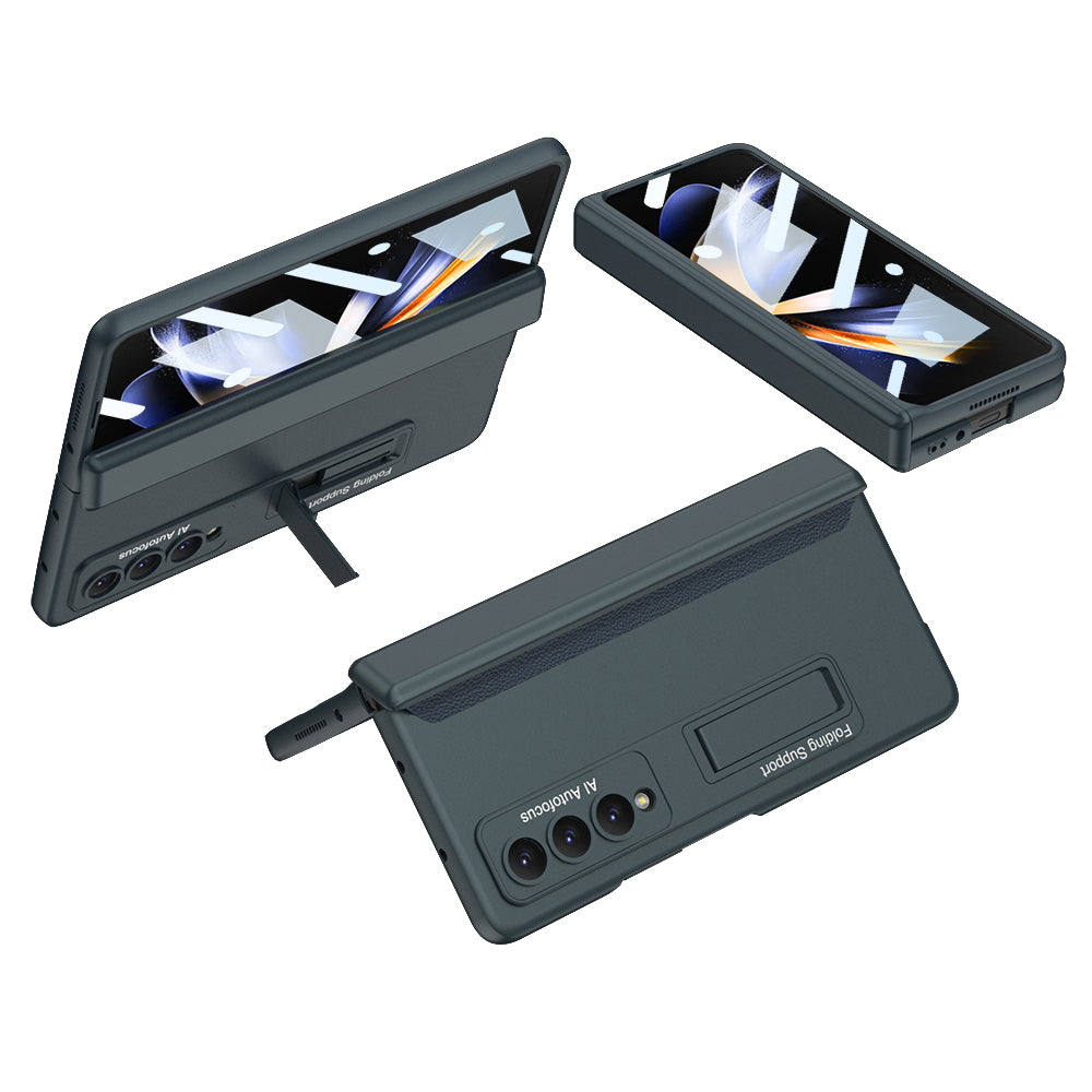 Magnetic Samsung Galaxy Z Fold4 5G Case Hinge Full Protect Case With Tempered Film