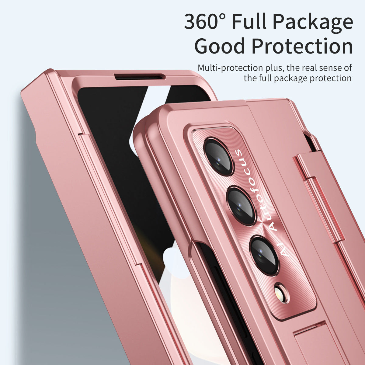 Hinge Plated Aluminum Alloy Camera Lens Protector Case For Samsung Galaxy Z Fold3 Fold4 5G