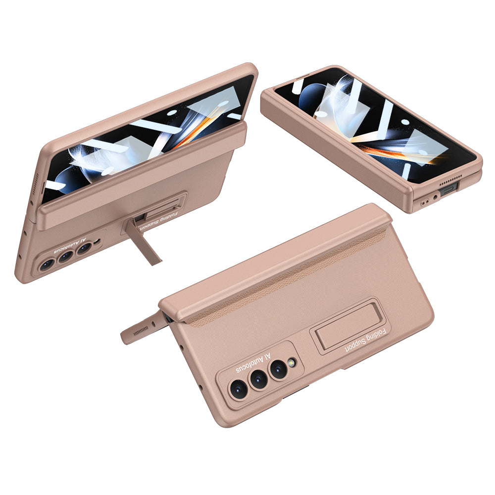Magnetic Samsung Galaxy Z Fold4 5G Case Hinge Full Protect Case With Tempered Film