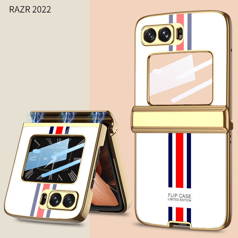 Magnetic Luxurious Electroplating Case For Motorola Razr 2022 With Front Film