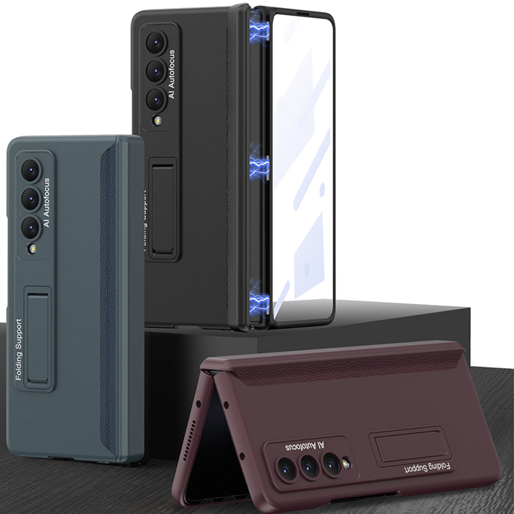 Magnetic Samsung Galaxy Z Fold4 5G Case Hinge Full Protect Case With Tempered Film