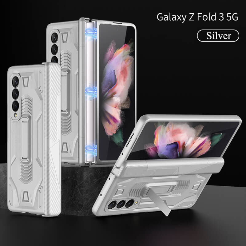 Magnetic Armor All-included Hinge Holder Case For Samsung Galaxy Z Fold 3 5G