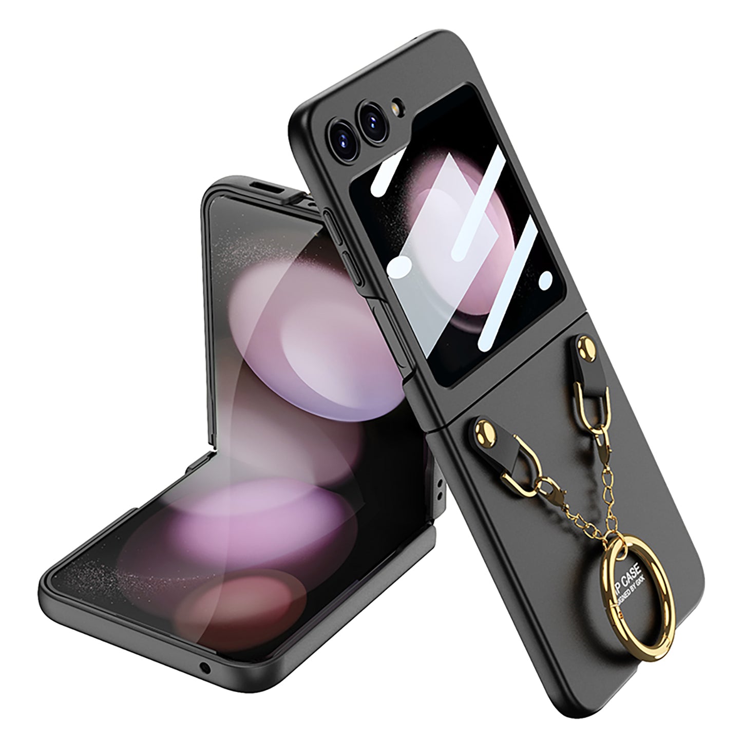 Necklace Ring Shell Case For Samsung Galaxy Z Flip5