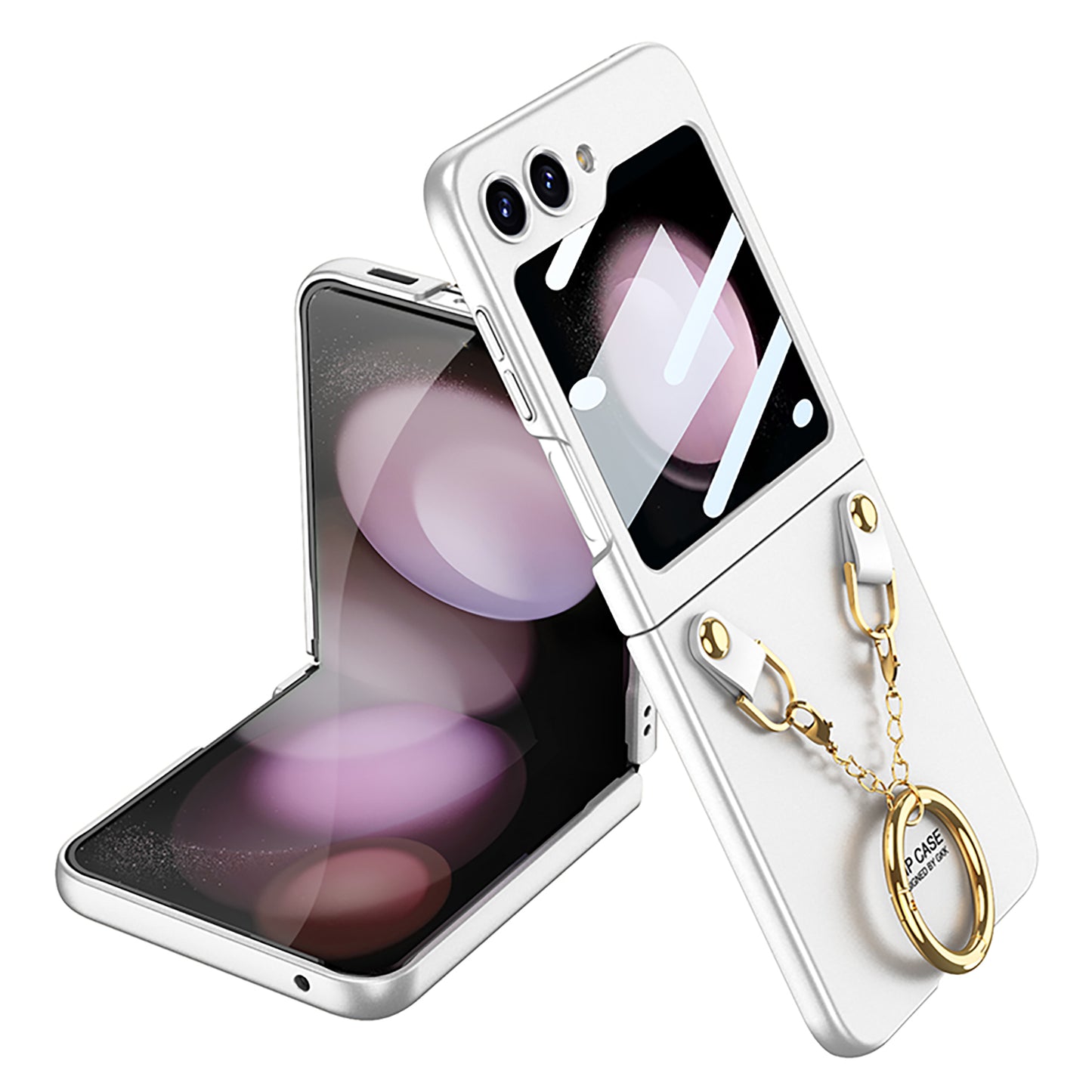 Necklace Ring Shell Case For Samsung Galaxy Z Flip5