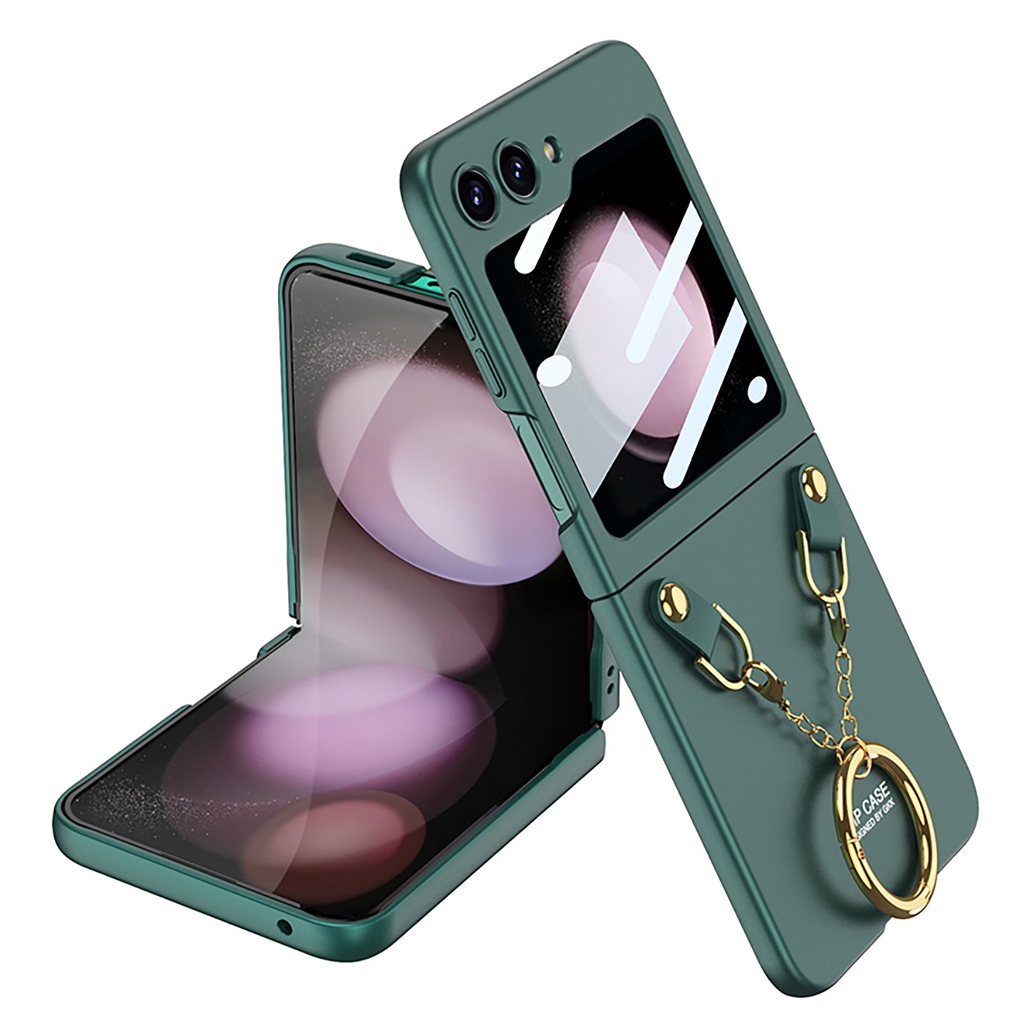 Necklace Ring Shell Case For Samsung Galaxy Z Flip5