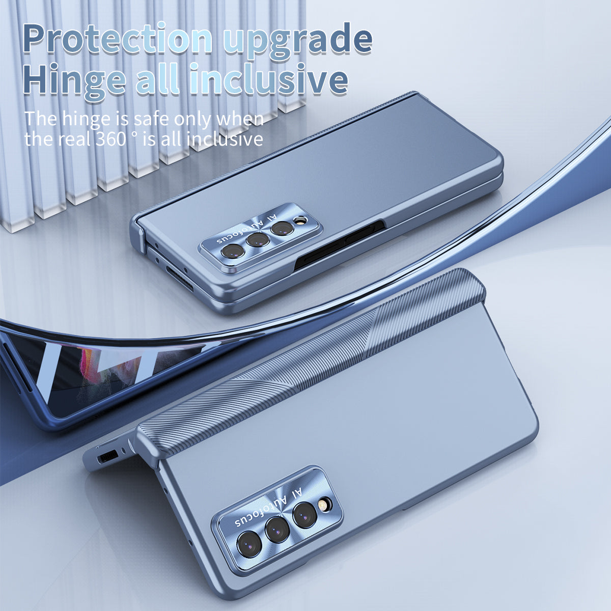 Anti-Falling Pen Holder Hard Case for Samsung Galaxy Z Fold5 Fold4 5G