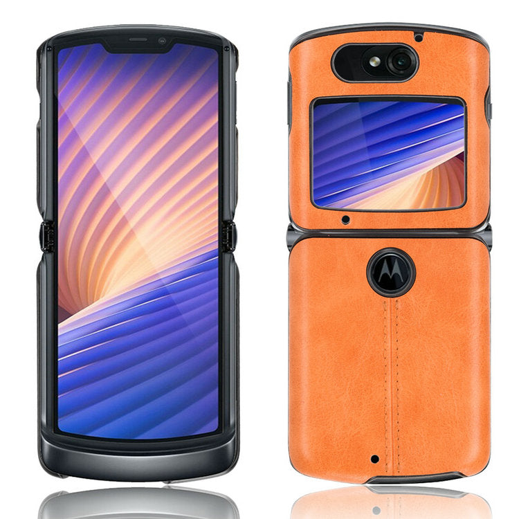 Motorola Moto Razr 5G 2020 Back Case Moto Razr Gen 2 Leather Cover Bumper Frame Back Cover for Motorola Razr 2020 Case Razr2