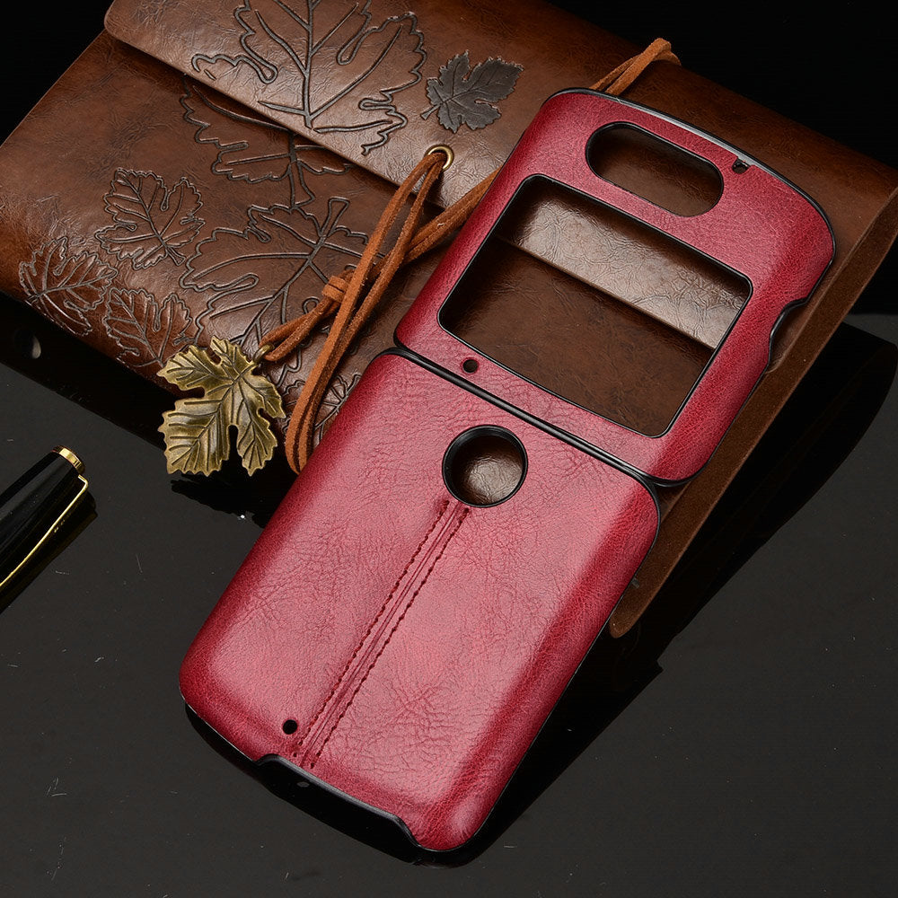 Motorola Moto Razr 5G 2020 Back Case Moto Razr Gen 2 Leather Cover Bumper Frame Back Cover for Motorola Razr 2020 Case Razr2