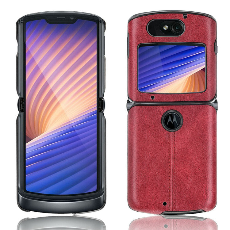 Motorola Moto Razr 5G 2020 Back Case Moto Razr Gen 2 Leather Cover Bumper Frame Back Cover for Motorola Razr 2020 Case Razr2