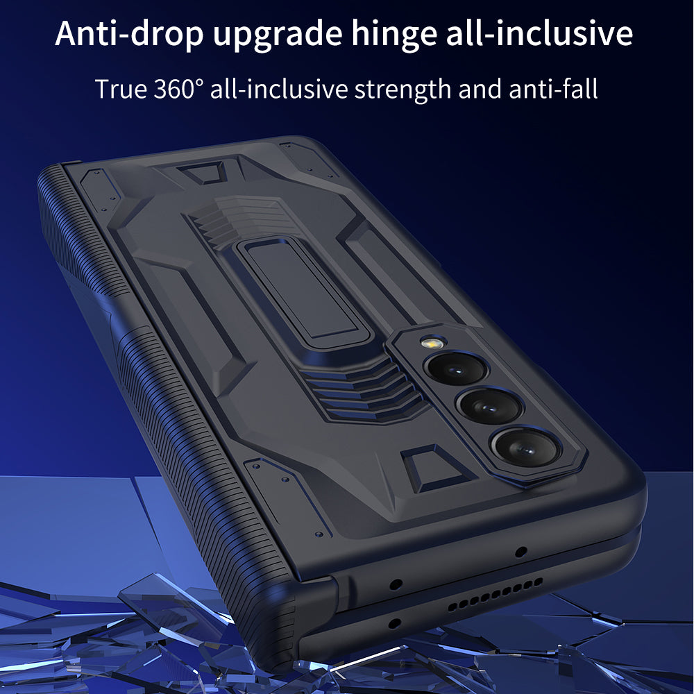 Magnetic Hinge Case For Samsung Galaxy Z Fold 3 Case Armor All-included With Glass Hard Cover For Galaxy Z Fold 3