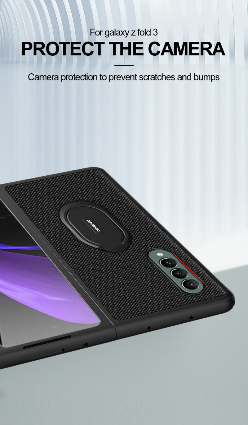 Mobile Phone Case For Galaxy Z Fold 3 5G Protective Cover with Ring Holder