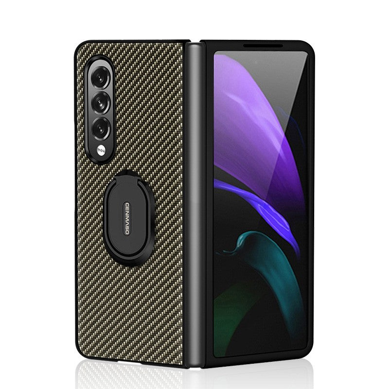 Mobile Phone Case For Galaxy Z Fold 3 5G Protective Cover with Ring Holder