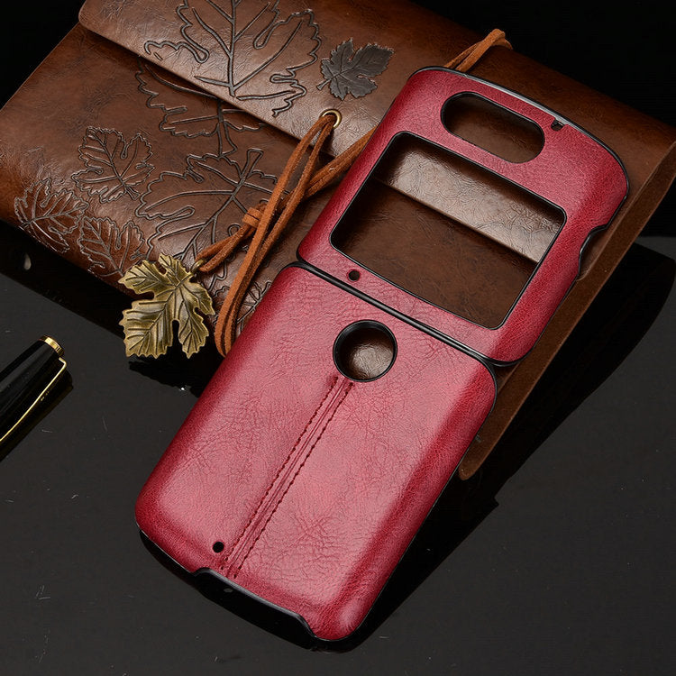 Motorola Moto Razr 5G 2020 Back Case Moto Razr Gen 2 Leather Cover Bumper Frame Back Cover for Motorola Razr 2020 Case Razr2