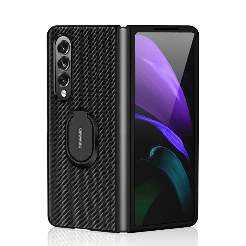Mobile Phone Case For Galaxy Z Fold 3 5G Protective Cover with Ring Holder