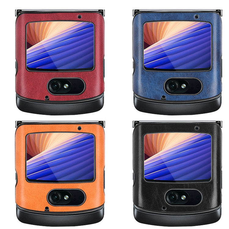 Motorola Moto Razr 5G 2020 Back Case Moto Razr Gen 2 Leather Cover Bumper Frame Back Cover for Motorola Razr 2020 Case Razr2