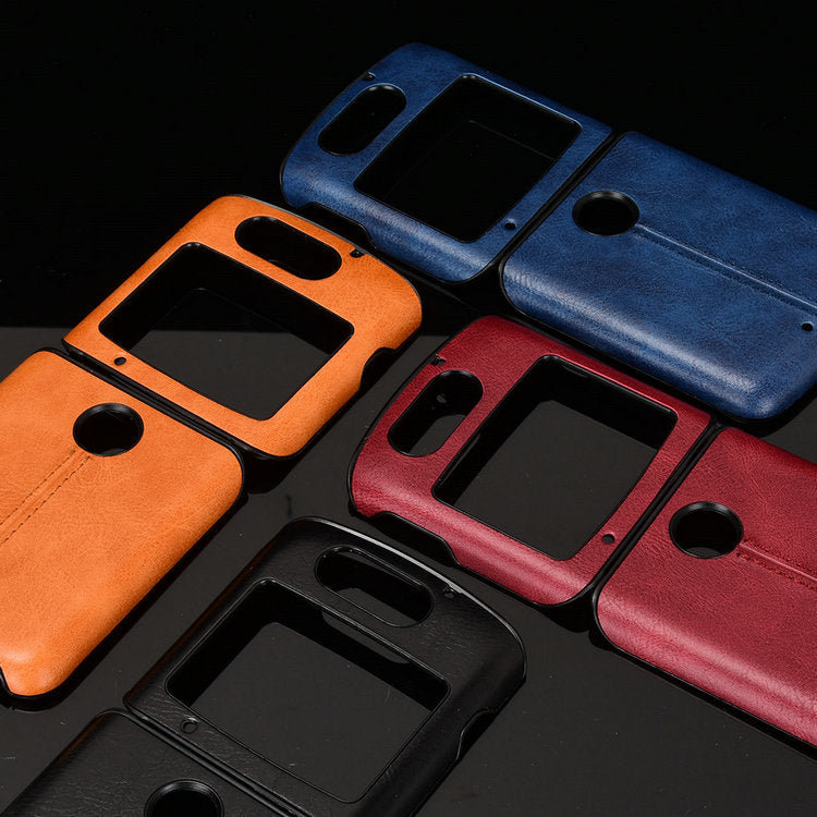 Motorola Moto Razr 5G 2020 Back Case Moto Razr Gen 2 Leather Cover Bumper Frame Back Cover for Motorola Razr 2020 Case Razr2