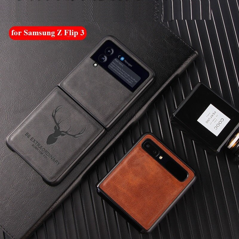 Luxury Leather Case for Samsung Z Flip 3 5G – customizecase