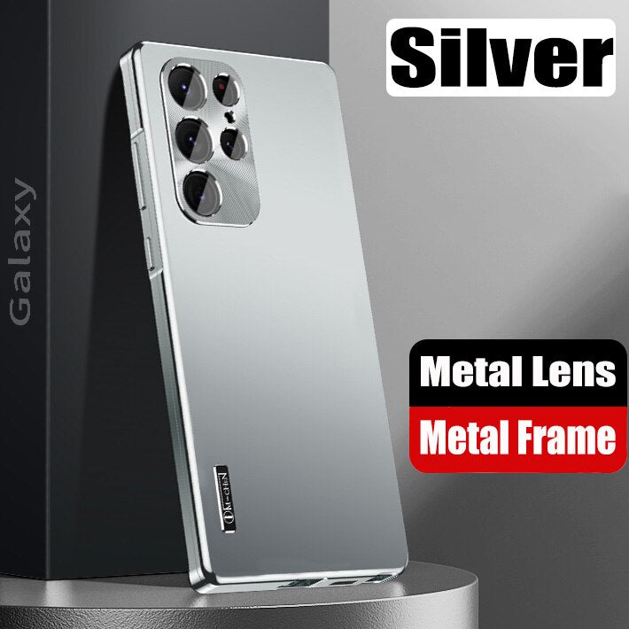 Magnetic Close Aluminum Alloy Metal Case For Samsung Galaxy S23 S22 S21 Ultra