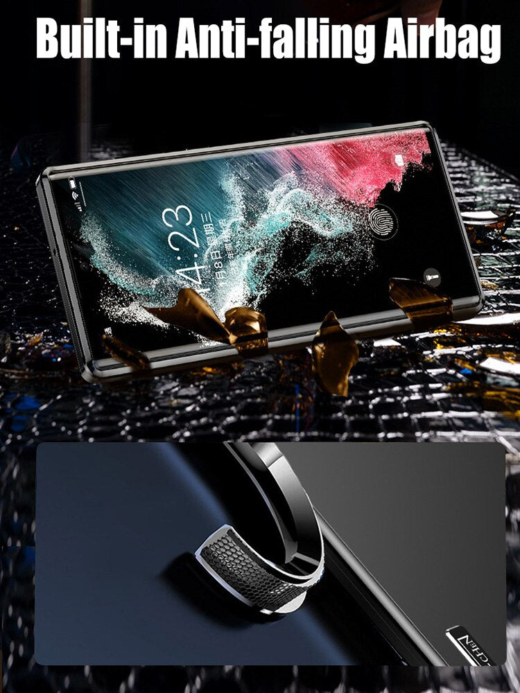 Magnetic Close Aluminum Alloy Metal Case For Samsung Galaxy S23 S22 S21 Ultra