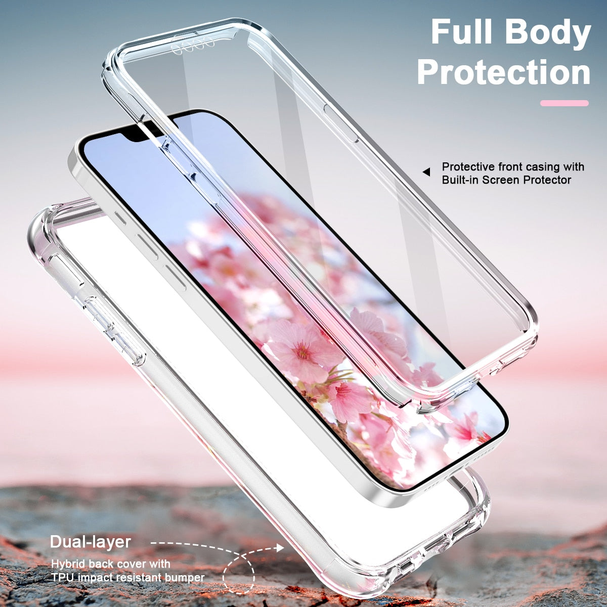 Marble Case For iPhone 14 13 Colorful Tempered Glass Silicone Cover Cases Soft IMD Capa